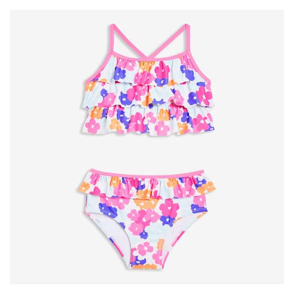 Toddler Girls' 2 Piece Swim Set - Pink