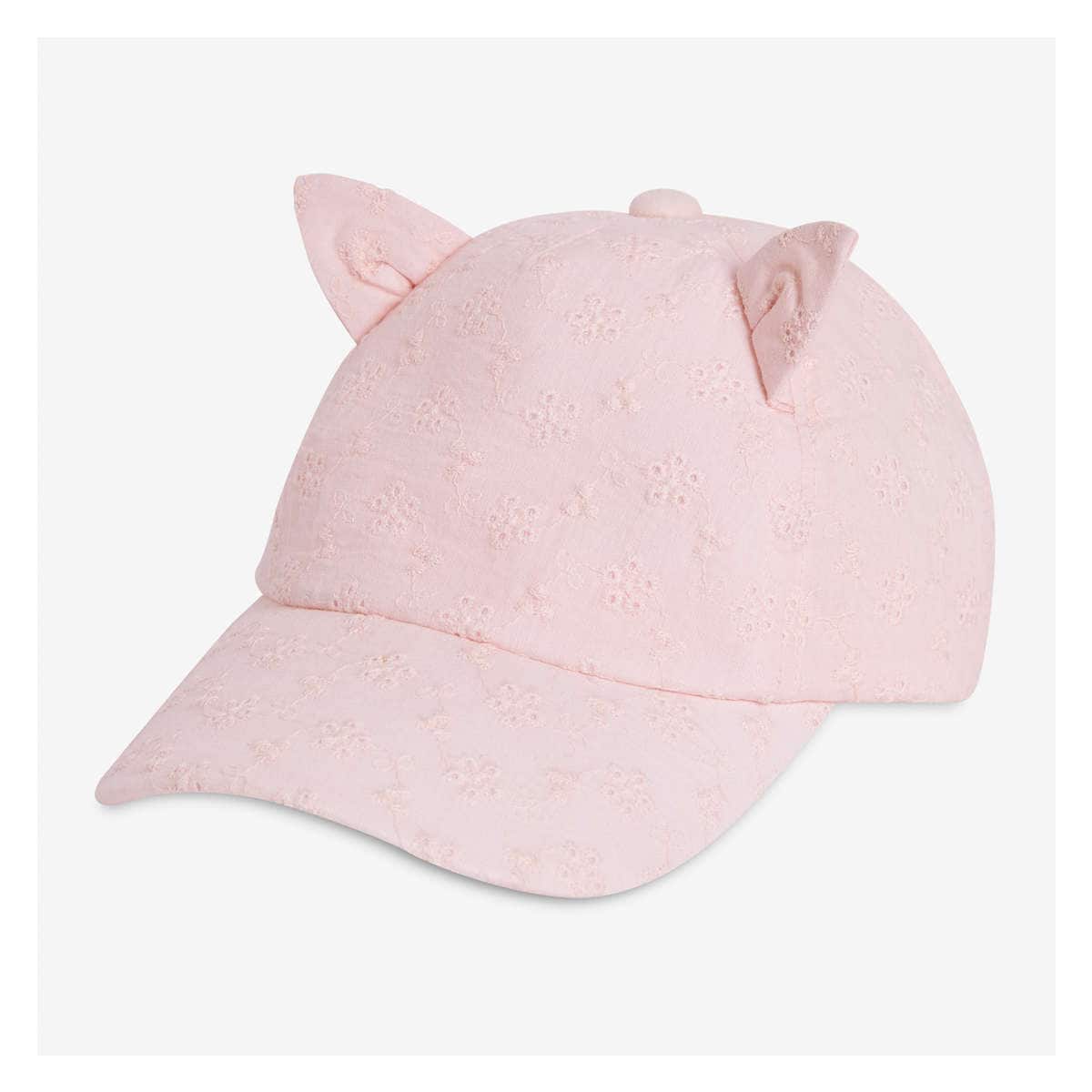 Toddler Girls' Cat Baseball Cap in Pink from Joe Fresh