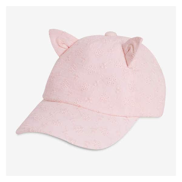Toddler Girls' Cat Baseball Cap - Pink