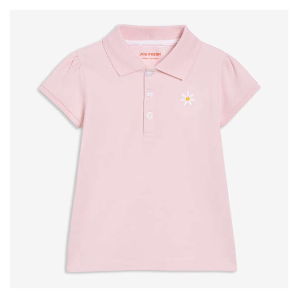 Toddler Girls' Polo - Light Pink