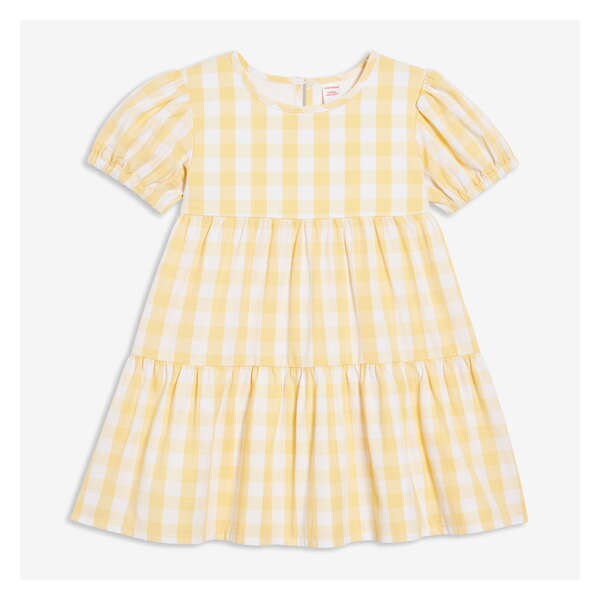Toddler Girls' Tier Dress - Pale Yellow