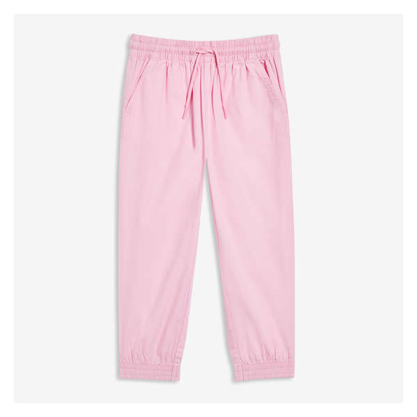 Toddler Girls' Woven Jogger - Pale Pink