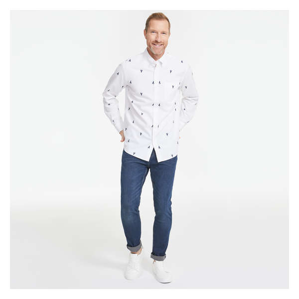 Men's Button-Down Shirt - White