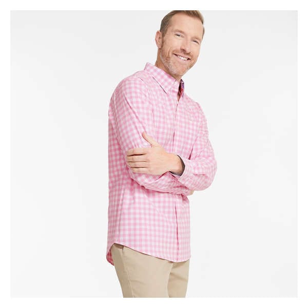 Men's Button-Down Shirt - Pink