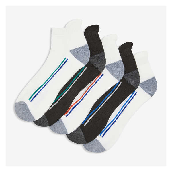 Men's 5 Pack Low-Cut Socks - White