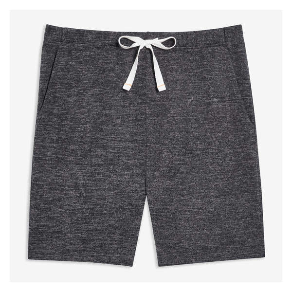 Men's Soft Knit Sleep Short - Dark Charcoal Mix