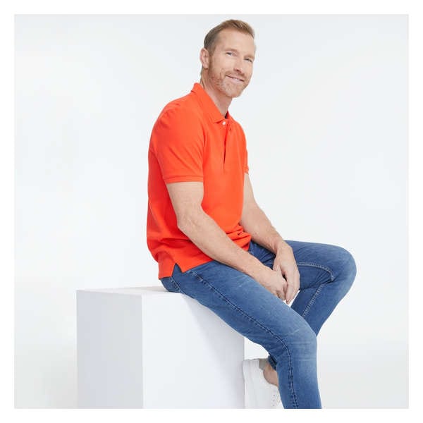 Men's Polo - Bright Orange