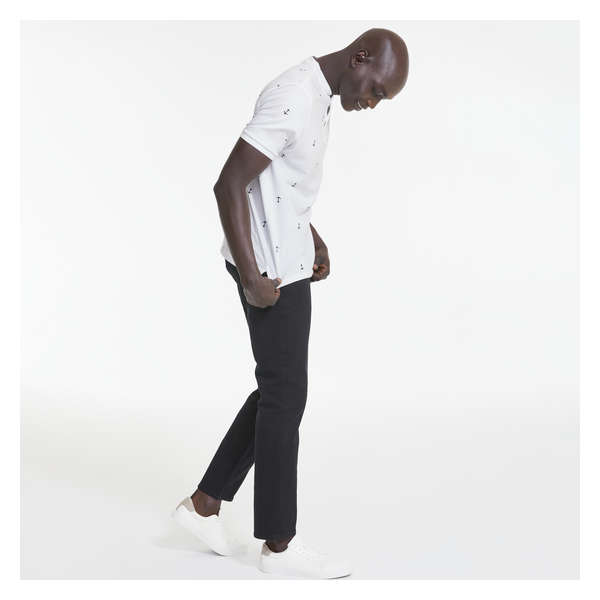 Men's Henley Tee - White