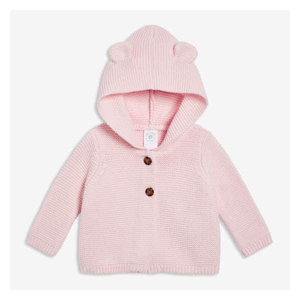 Newborn Knit Cardi - Pastel Pink