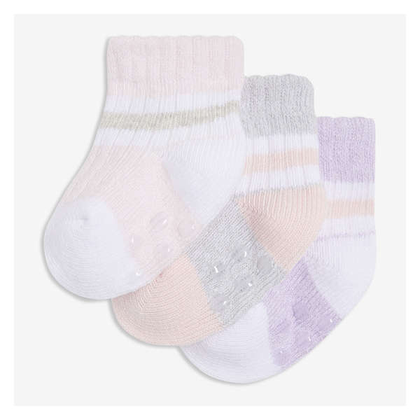 Newborn 3 Pack Boot Socks - Pink