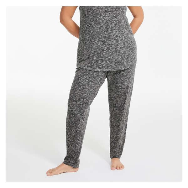 Women+ Soft Knit Sleep Pant - Dark Charcoal Mix