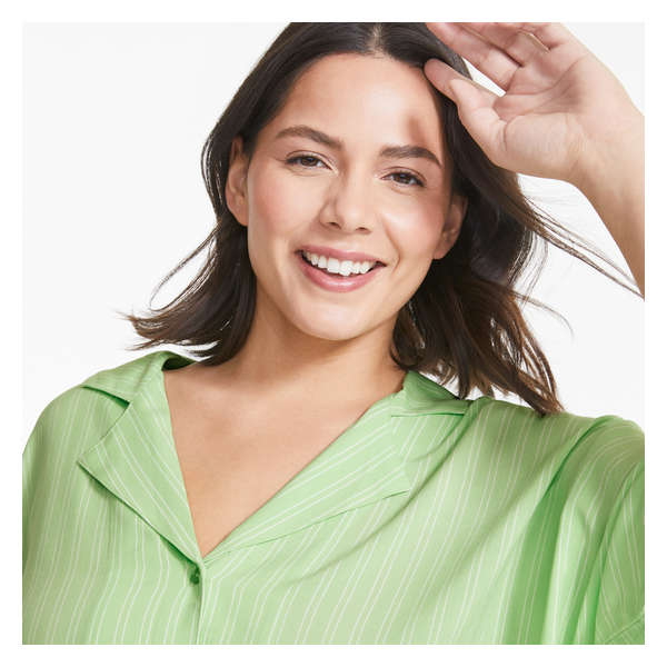 Women+ Pajama Blouse - Pastel Green