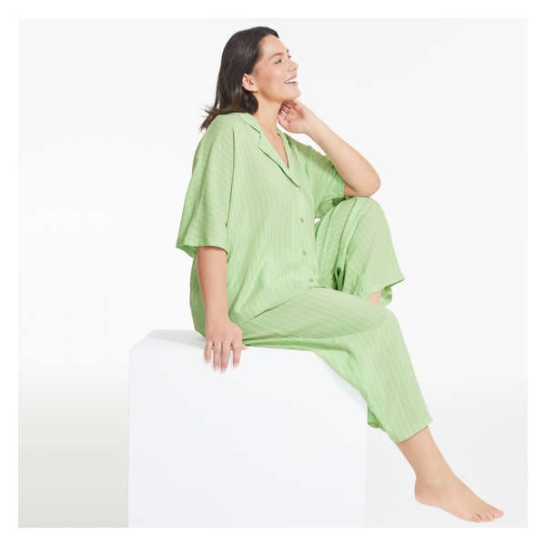 Women+ Crop Pajama Pant - Pastel Green