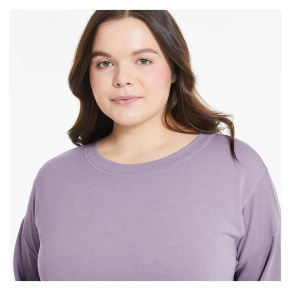Women+ Terry Active Pullover - Lavender