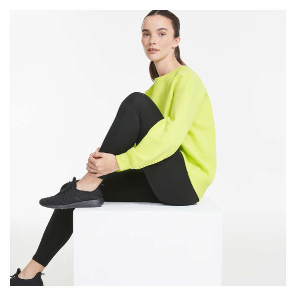 Oversized Active Pullover - Dark Lime Green
