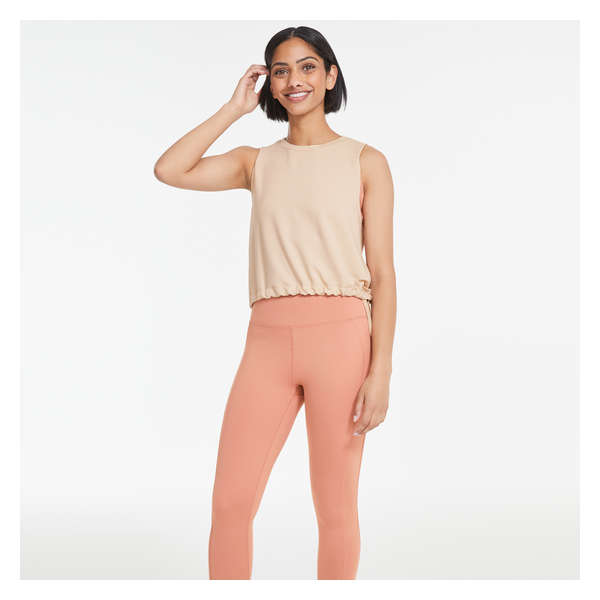 Melody Crop Tank - Light Stone