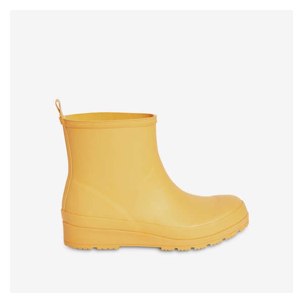 Wedge Rain Boots - Yellow
