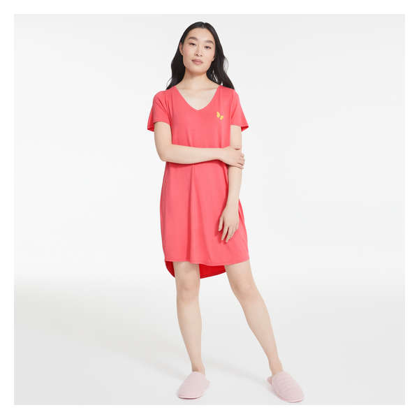 Graphic Chemise - Dark Coral