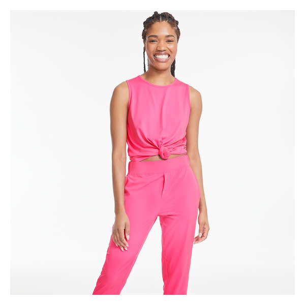 Four-Way Stretch Active Pant - Bright Pink