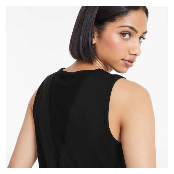 Mesh Back Active Tank - Black