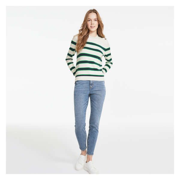 Stripe Sweater - Cream
