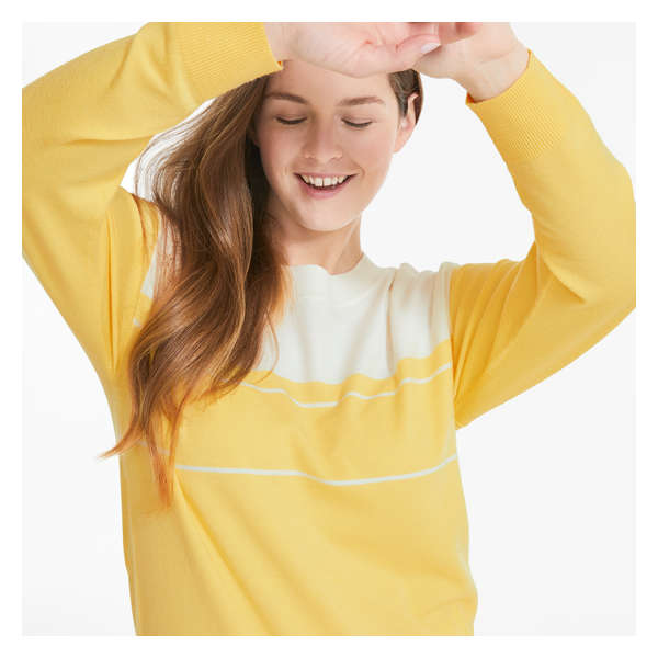 Stripe Sweater - Light Yellow