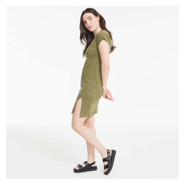 Henley Dress - Olive