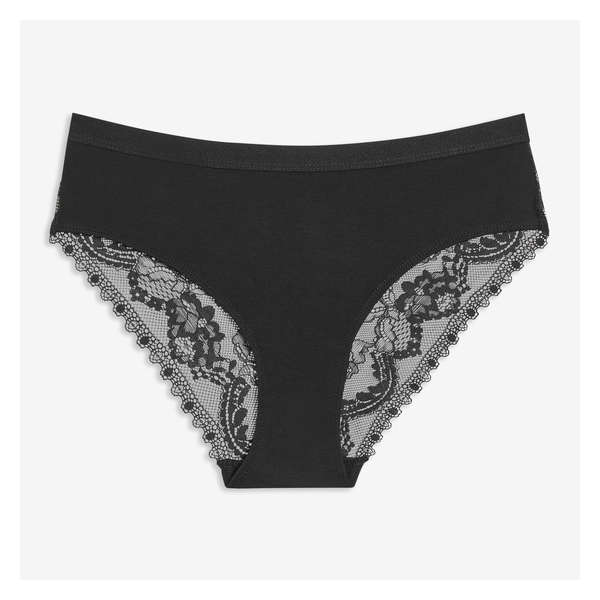 Lace Back Bikini - JF Black