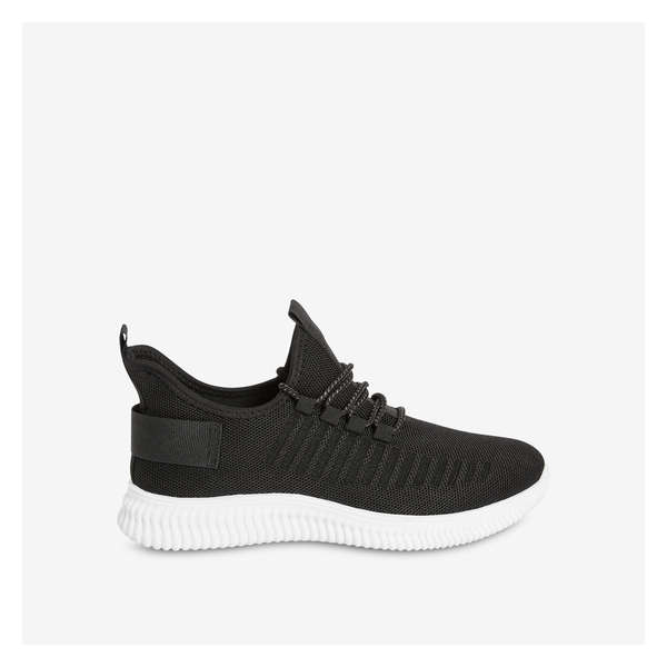 Lace-Up Sneakers - Black