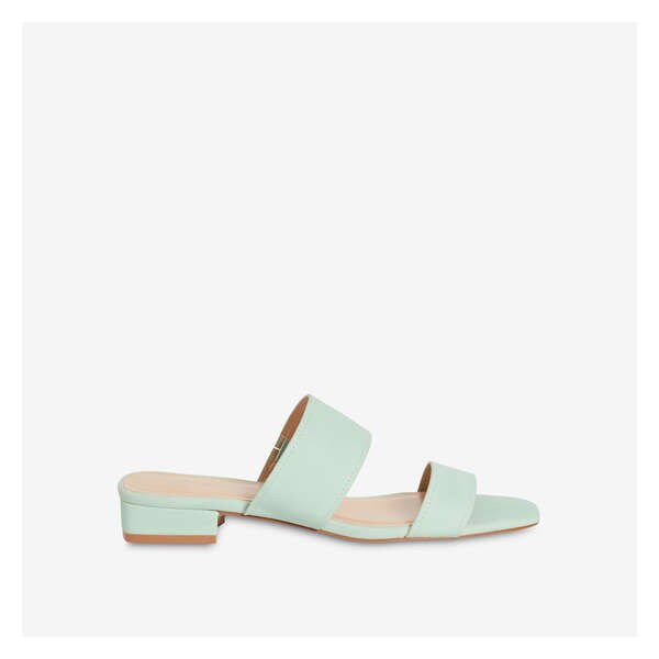 Double Strap Sandals - Light Green