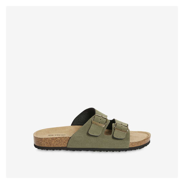 Double-Strap Sandals - Olive