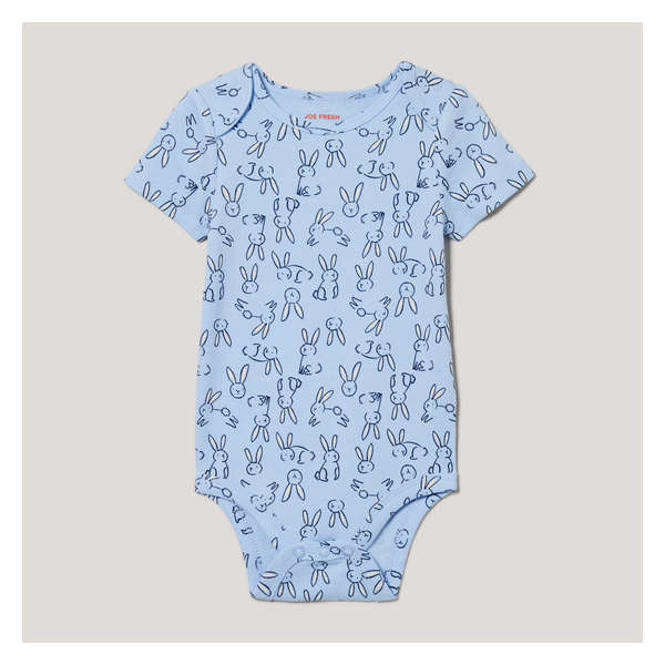 Baby Boys' Printed Bodysuit - Light Blue