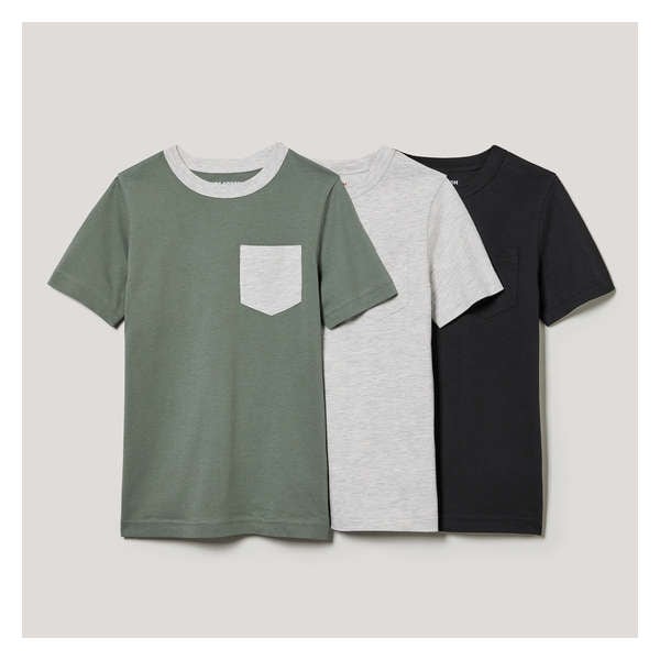Kid Boys' 3 Pack T-Shirt - Pale Green