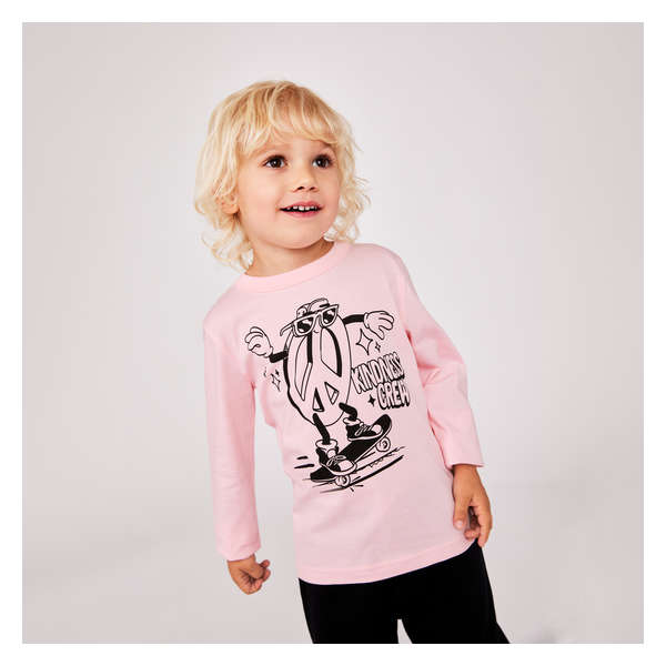 Toddler Boys' Long Sleeve - Pastel Pink