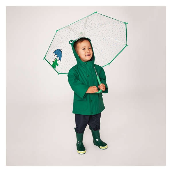 Toddler Boys' Raincoat - Dark Green