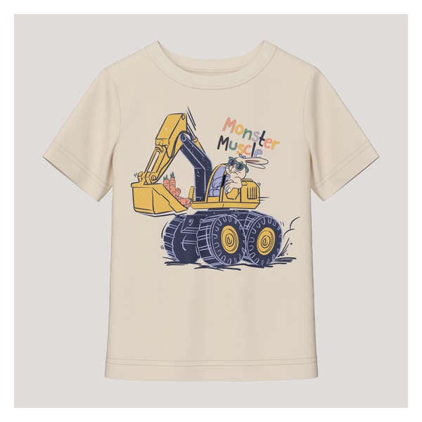 Toddler Boys' Graphic T-Shirt - Cream