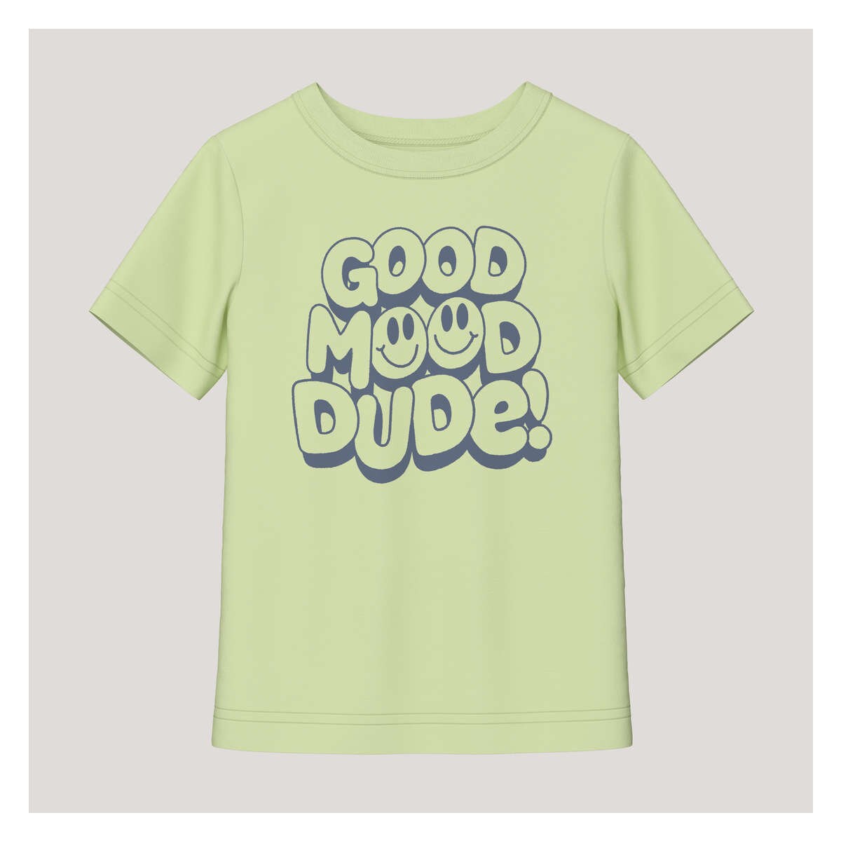 white lime green graphic tee