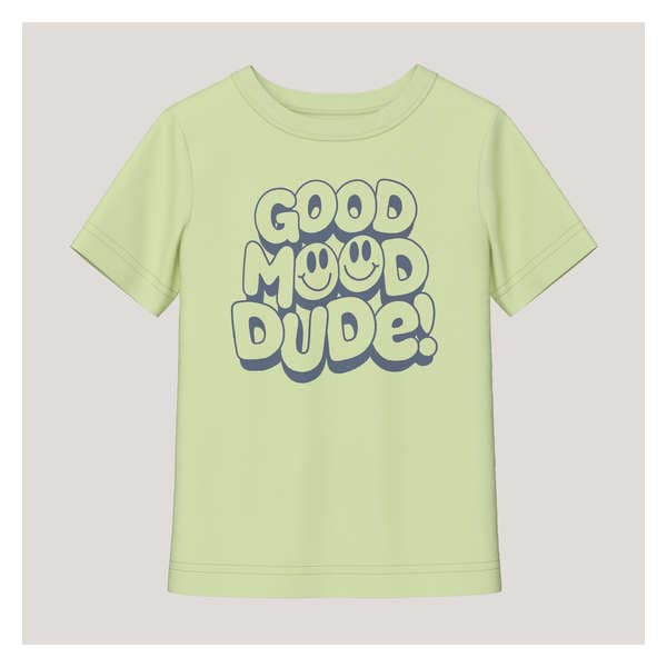 Toddler Boys' Graphic T-Shirt - Light Lime Green