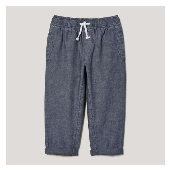 Toddler Boys' Chambray Pant - Dusty Blue