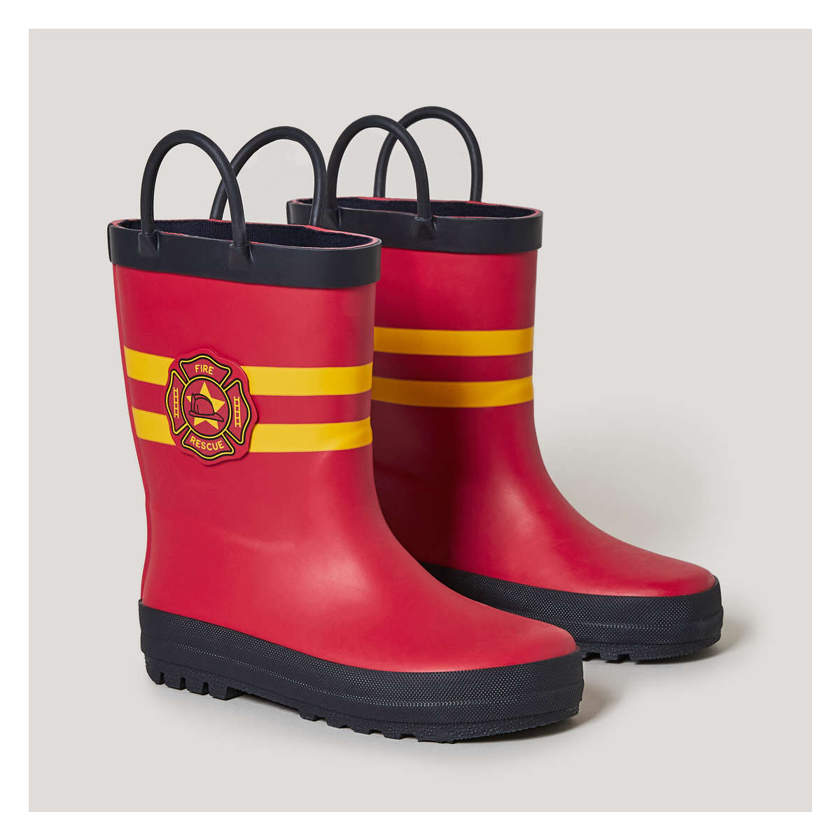 Toddler Boys Fireman Rain Boots in Red from Joe Fresh