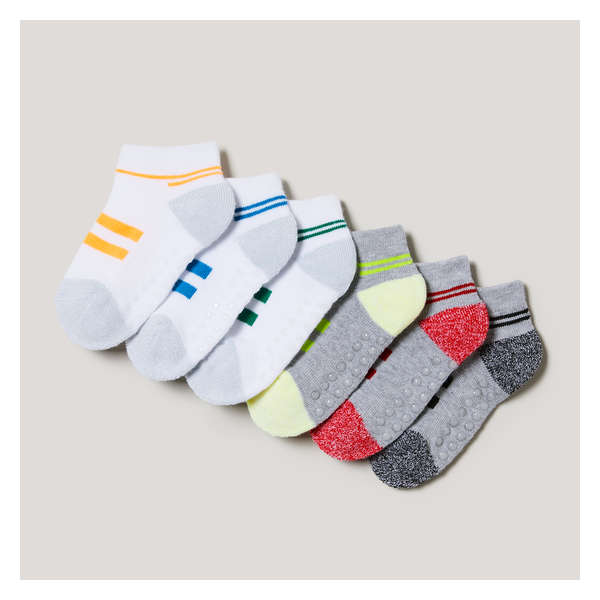 Toddler Boys' 6 Pack Low-Cut Socks - White
