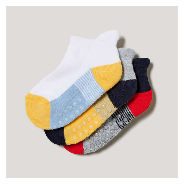 Toddler Boys' 3 Pack Low-Cut Socks - Multi