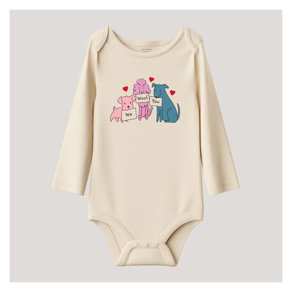 Baby Girls' Graphic Bodysuit - Ecru
