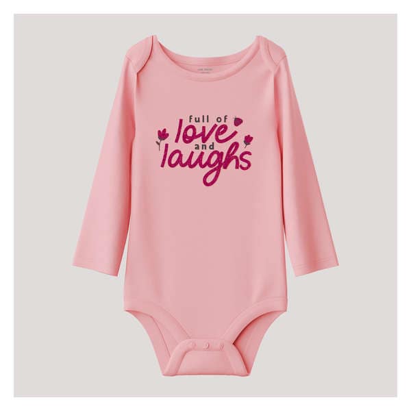 Baby Girls' Graphic Bodysuit - Pastel Pink