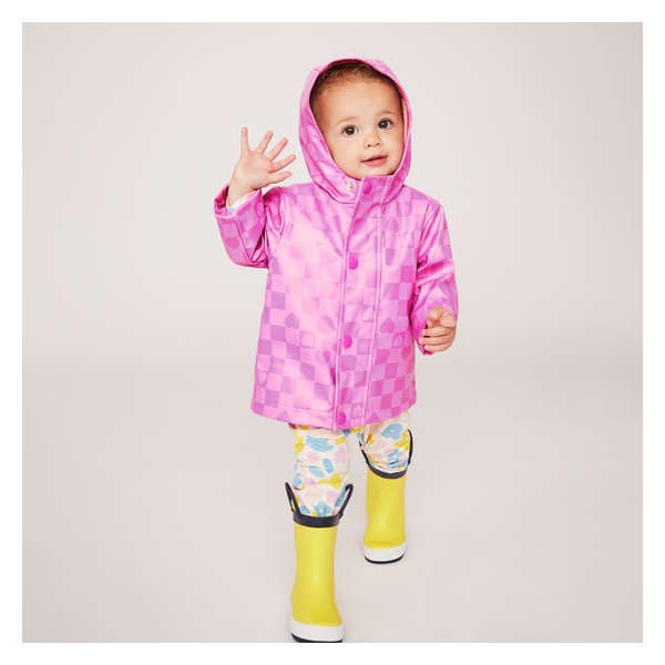 Baby Girls' Raincoat - Dusty Fuchsia