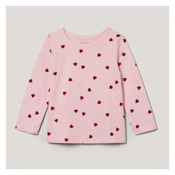 Baby Girls' Organic Cotton Long Sleeve - Pastel Pink