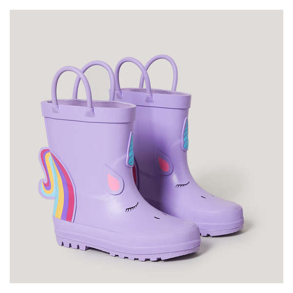 Baby Girls' Rainbow Rain Boots - Purple