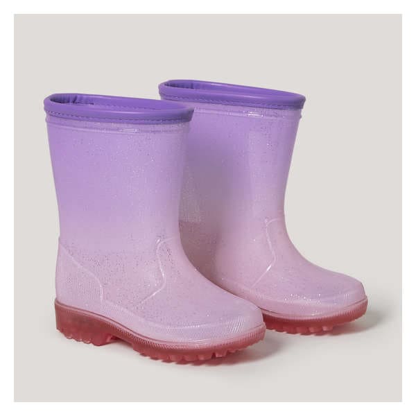 Baby Girls' Glitter Rain Boots - Light Purple