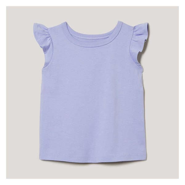 Baby Girls' Flutter Sleeve T-Shirt - Lavender