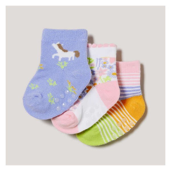 Baby Girls' 3 Pack Crew Socks - White